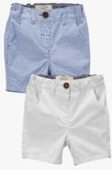 Next Ticking Stripe And Multicoloured Shorts Two Pack boys