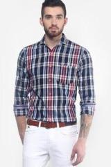 Phosphorus Navy Blue Casual Shirt men