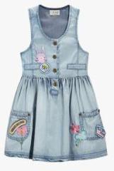 Next Denim Badge Dress girls