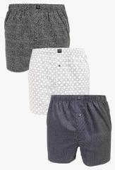 Next Three Pack Navy Print Boxers men