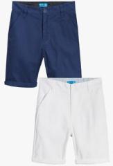 Next White Amp; Blue Linen Shorts 2 Pack boys