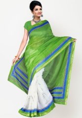 Aashima Printed Green Saree women