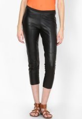 Aditi Wasan Black Solid Capri women