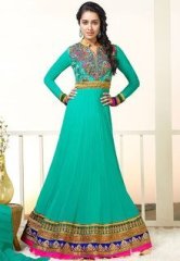 Admyrin Aqua Blue Dress Materials women