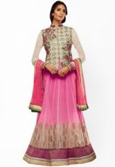 Admyrin Pink Dress Materials women