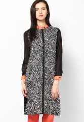 Akyra Black Printed Tunic women