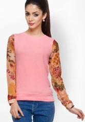 Alibi Pink Solid Sweater women