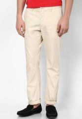 Allen Solly Beige Slim Fit Chinos men