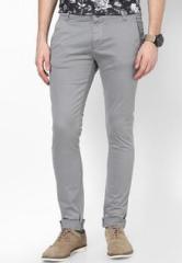 American Derby Polo Club Grey Colour Solid Chinos men