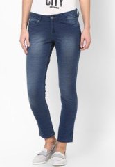 American Swan Solid Blue Jegging women