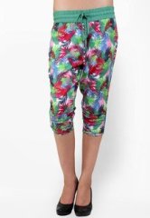 Anasazi Printed Multi Color Capri women