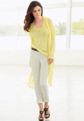 Anatomie Yellow Solid Shrug women