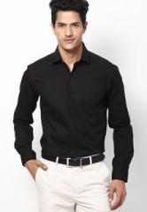 Andrew Hill Black Solid Formal Shirt men