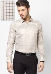 Arrow New York Beige Formal Shirt men