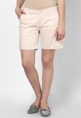 Arrow Woman Beige Solid Shorts women