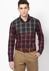 Atorse Checks Multi Color Casual Shirt men