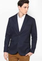 Atorse Solid Navy Blue Blazer men