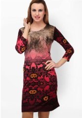 Aujjessa Pink Printed Tunic women