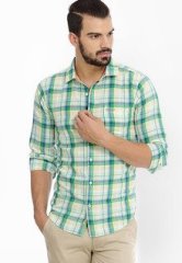 Basics Life Checks Multi Colour Casual Shirt men