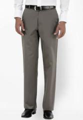 Basics Life Solid Grey Formal Trouser men