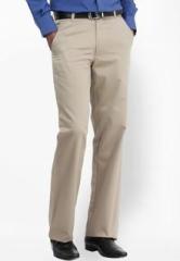 Basics Life Solid Khaki Formal Trouser men