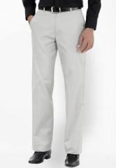 Basics Life Solid Light Grey Formal Trouser men