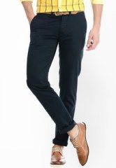 Basics Life Solid Navy Blue Chinos men