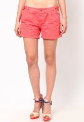 Being Human Clothing Pink Cotton Short women