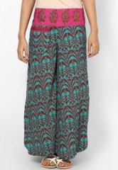 Bohemyan Blue Side Cut Palazoo Pant women