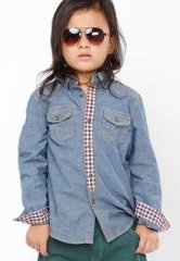 Bon Organik Grey Casual Shirt boys