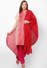 Castle Solid Red Dupatta women