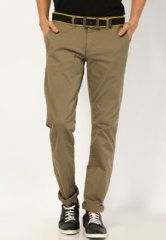 Celio Solid Casual Trouser men