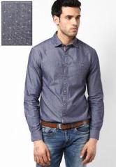 Celio Solid Grey Casual Shirt men