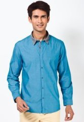 Cherokee Blue Full Sleeve Casual Shirt men