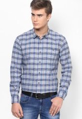 Cherokee Navy Blue Casual Shirt men