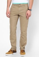 Cherokee Solid Beige Chinos men