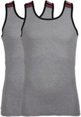 Chromozome Grey Milange Vests men