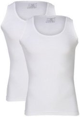 Chromozome Pack Of Two White Round Neck Vest men