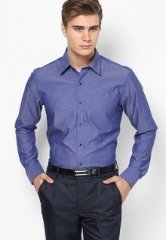 Code Navy Blue Formal Shirt men