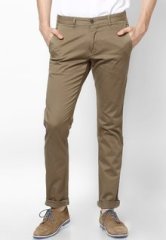 Code Olive Slim Fit Casual Trouser men