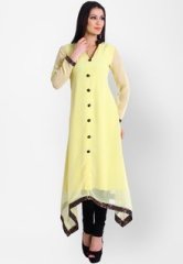 D & S Solid Yellow Kurta women