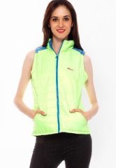 Dazzgear Solid Green Jacket women