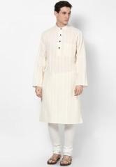 Design House Stripes Cream Kurta men