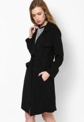 Dorothy Perkins Black Crepe Trench Coat women