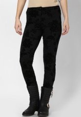 Dorothy Perkins Black Flocked Ttregging women