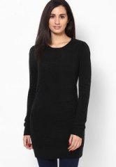 Dorothy Perkins Black Ottoman Knitted Tunic women