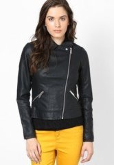 Dorothy Perkins Black Pannelled Biker Jacket women