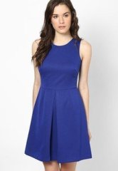 Dorothy Perkins Cobalt Dobby Skater Dress women