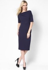 Dorothy Perkins Indigo Crepe Cowl Neck Dress women