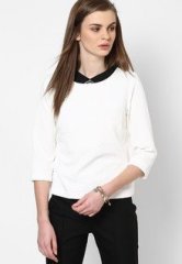 Dorothy Perkins Ivory Geo Texture Tee women